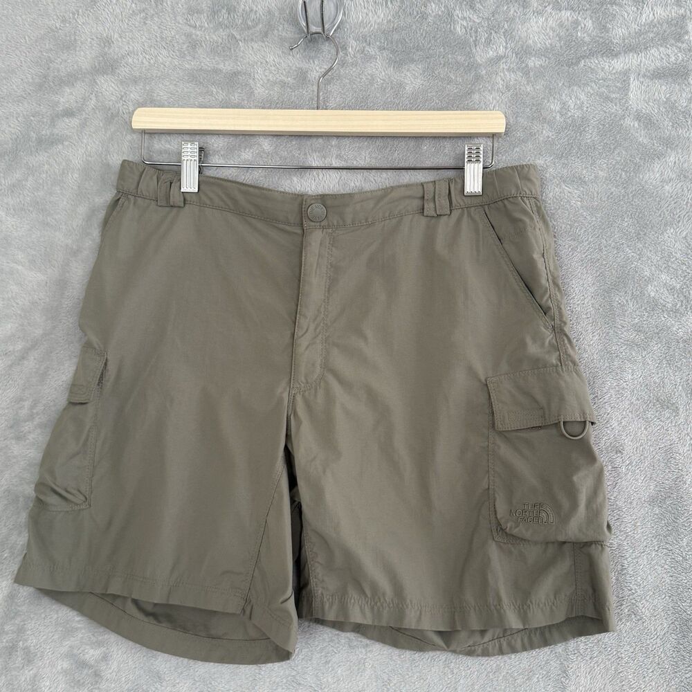 THE NORTH FACE Women’s Army Green Cargo Shorts Size 12 Hiking Camping Outdoor